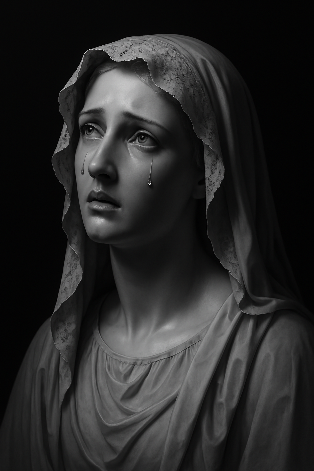 Sorrowful Madonna concept